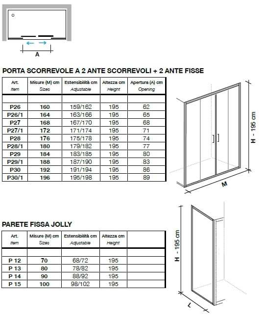 Угловая душевая кабина с раздвижной дверью Metidea платина ARCH-00050878 - Вид №2