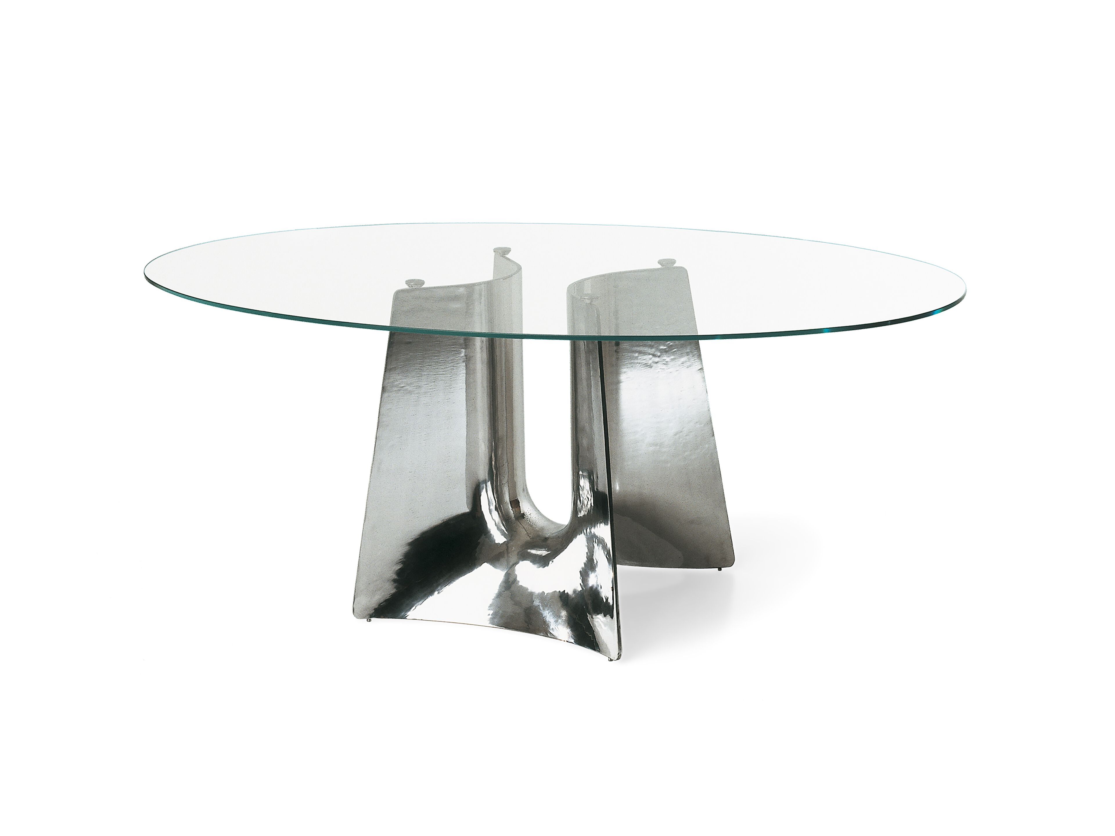 Овальный стол из алюминия и стекла BALERI ITALIA Bentz ARCH-00022953