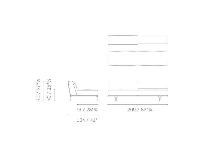 Ткань диван Poltrona Frau коллекция-диваны и кресла ARCH-00009449 - Вид №9