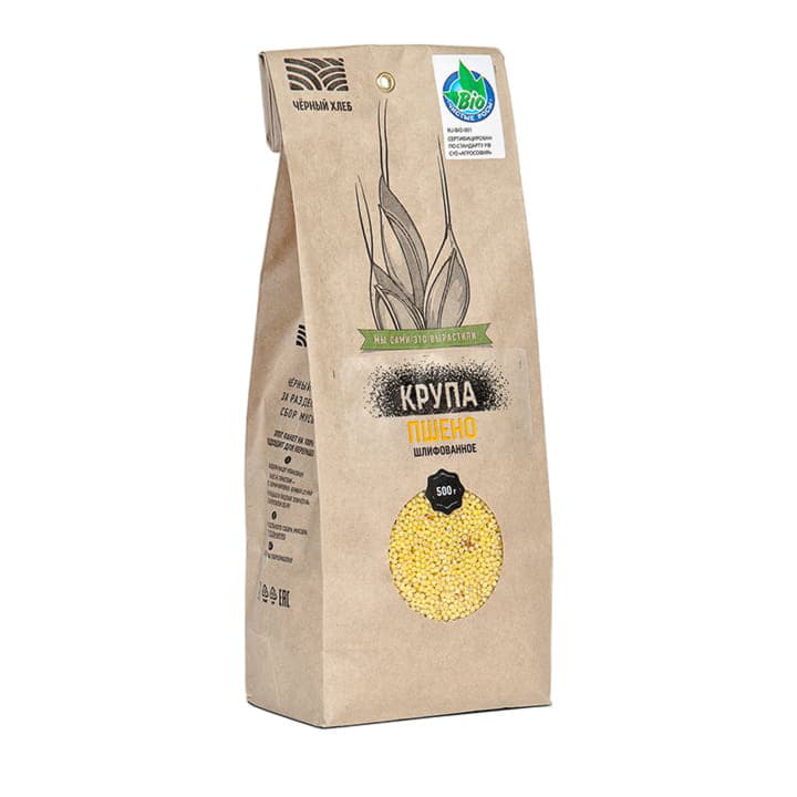 Крупа пшено шлифованное Чёрный хлеб Santreyd 4160 - Вид №1