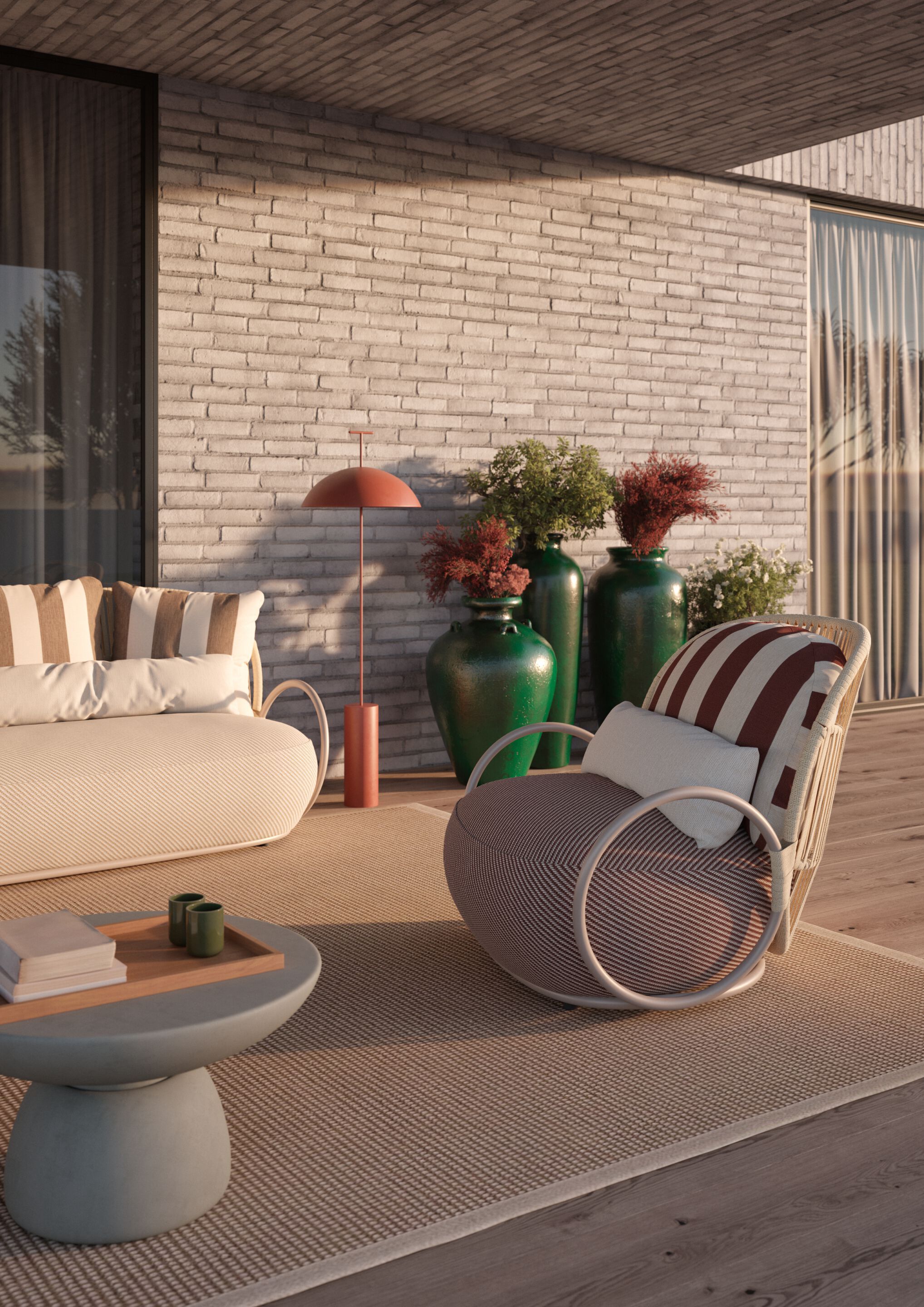 3-местный садовый диван Amura креольский ARCH-00069645 - Вид №5