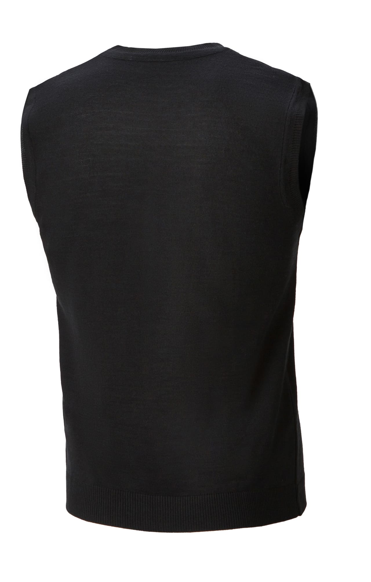 62398 Жилет трикотажный мужской цвет черный  Одежда для официантов  размер 44-46 Спецодежда  - Вид №1