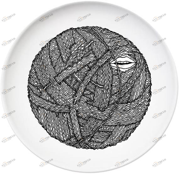Kiasmo Керамическая тарелка Filature Kfila1