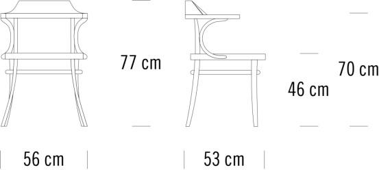 Thonet Стул Bentwood с тростниковым сиденьем 233 sun-id-1459844 - Вид №1