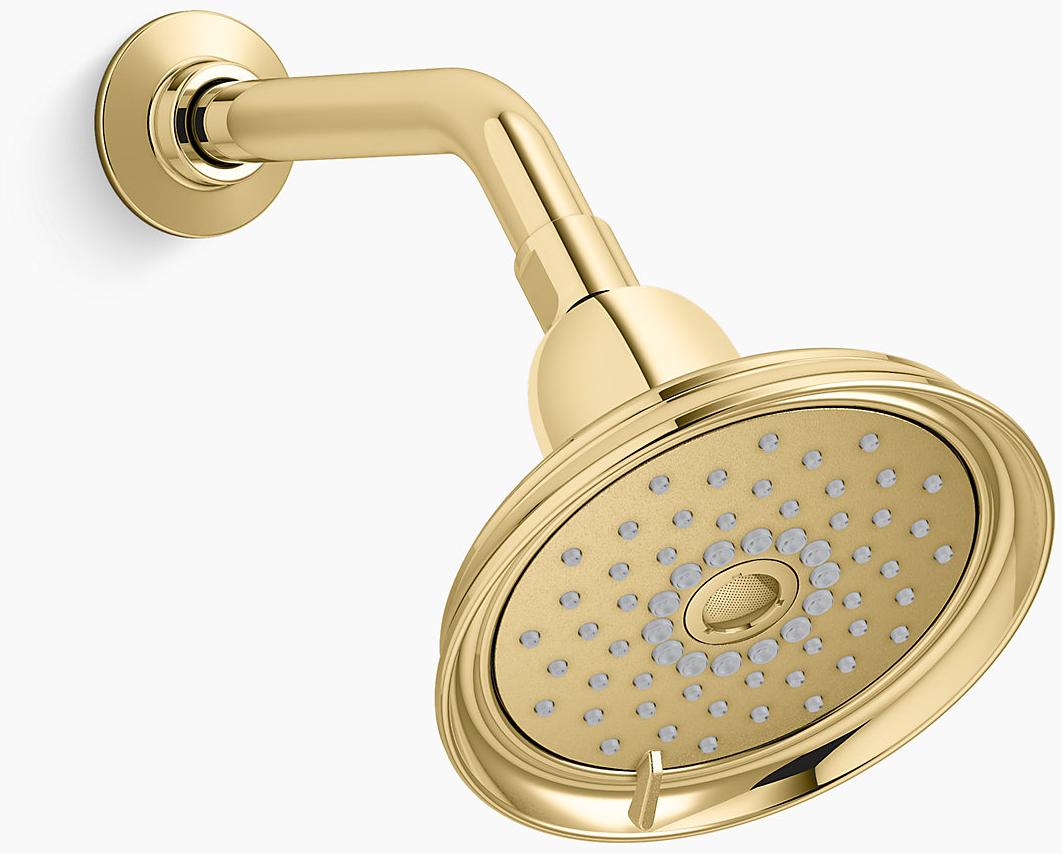 KOHLER Многофункциональная душевая лейка Bancroft 2,5 галлона в минуту с технологией всасывания воздуха Katalyst K-22167-PB 