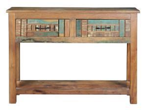 Деревянная прямоугольная консоль с ящиками