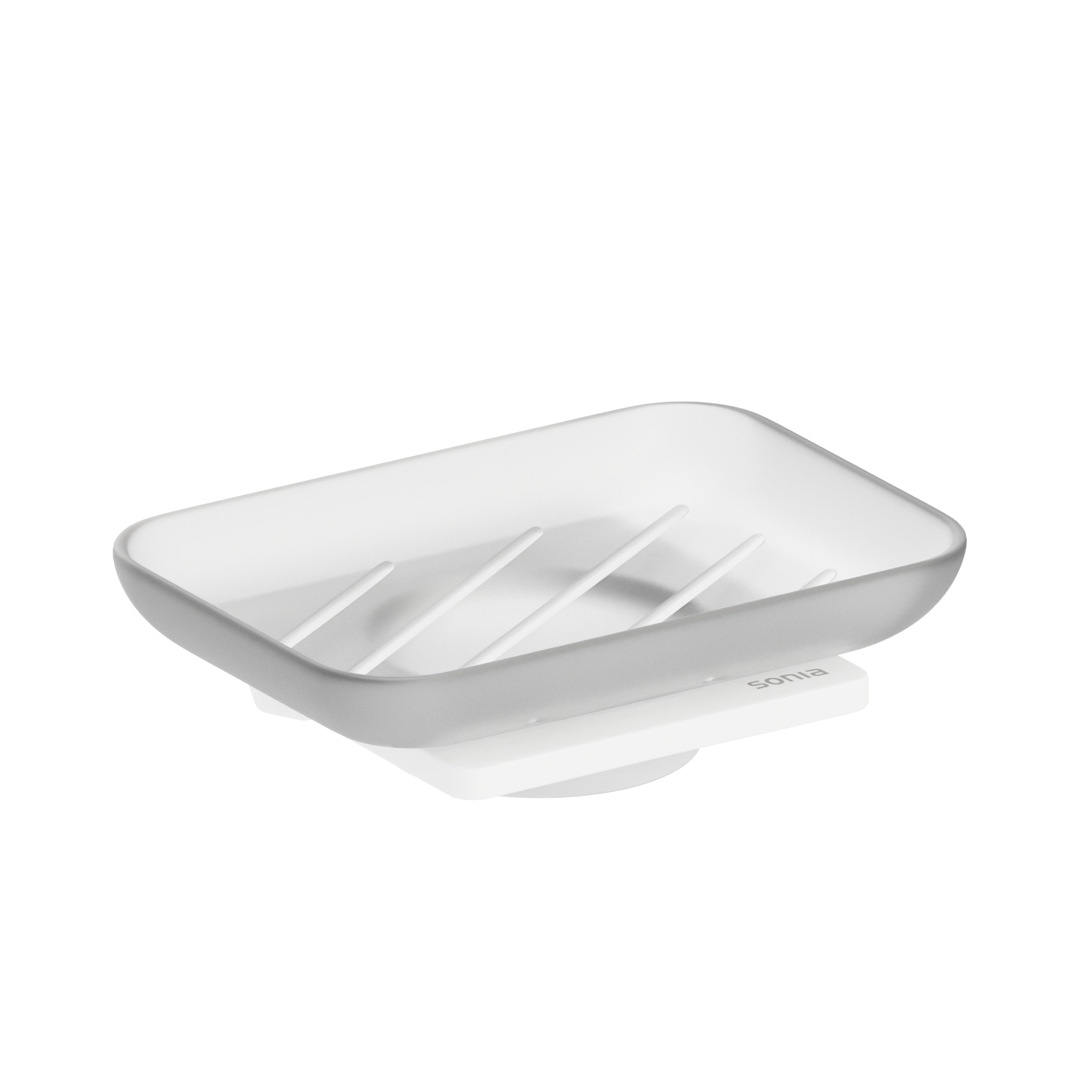 172498 Мыльница настенная 14 см цвет Белый Sonia S-CUBE Испания