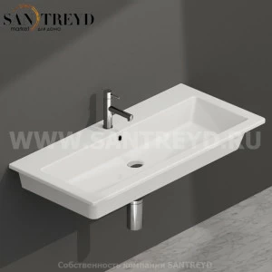 FO100BI Подвесная раковина настенная прямоугольная Ceramica Globo  белая