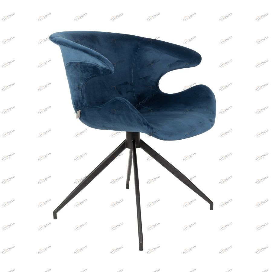 Кресло Mia синее под бархат Zuiver 1200151