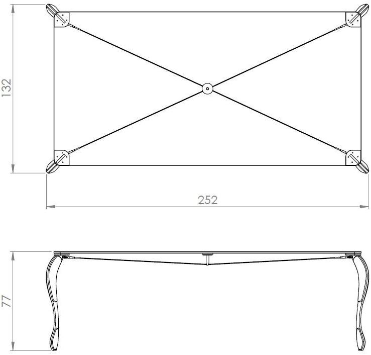 Casamania & Horm Прямоугольный стол из нержавеющей стали и стекла sun-id-1412436 - Вид №4