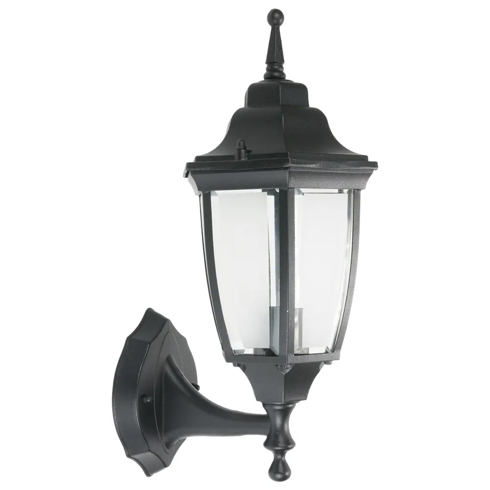 Бра уличное вверх Inspire Sutton 1xE27х60 Вт, матовое стекло, чёрный, IP44 18252628 STLM-2155818 