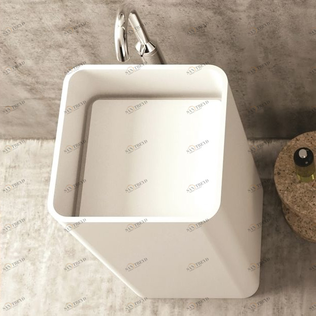 TWQDO Накладная раковина на столешницу  квадратная MOMA Design 