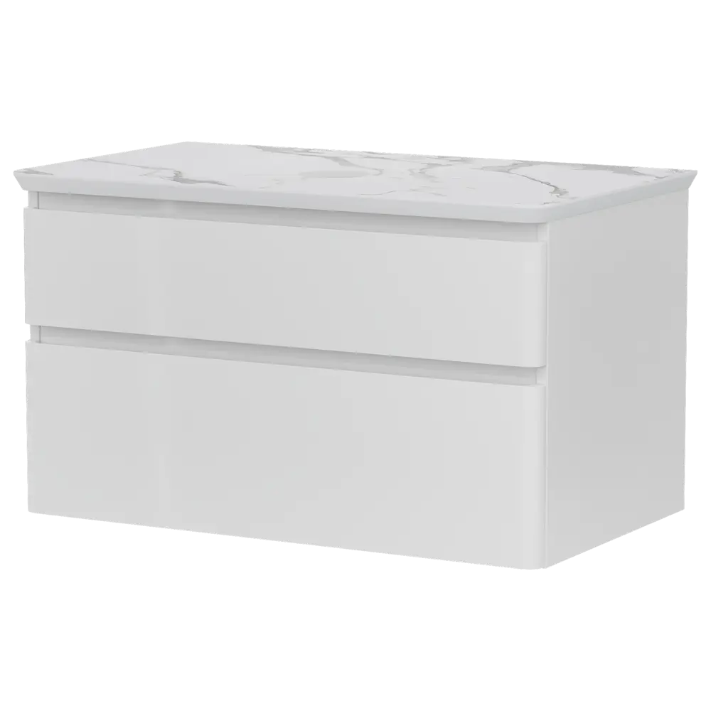 Тумба под накладную раковину Неро 79.4x45 раковина Cersanit Moduo цвет корпуса белый Santreyd STLM-2200337 - Вид №2