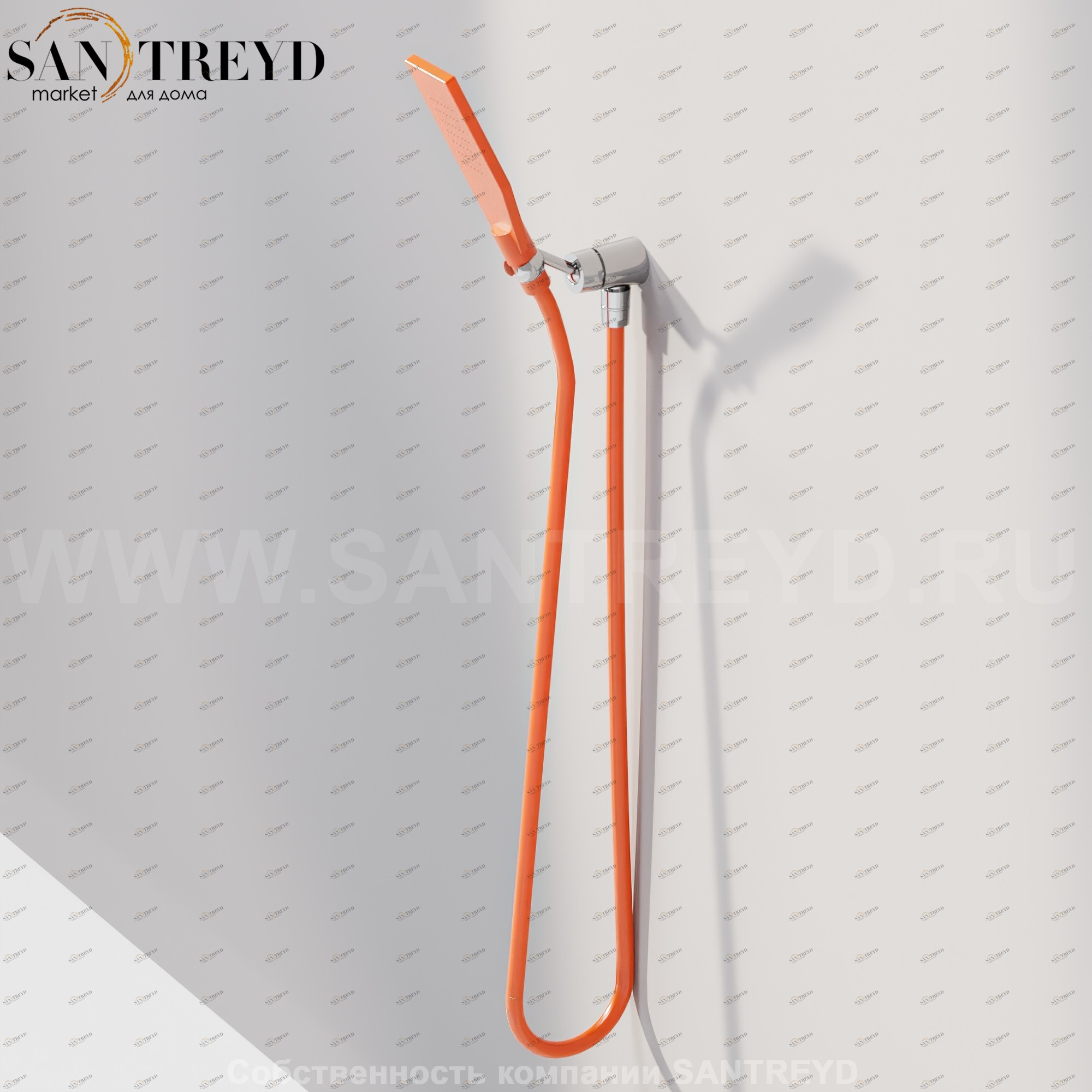 Agape KAA Ручной душ из неаллергенного силиконового каучука CRUB0914AR KAA оранжевый CRUB0914AR
