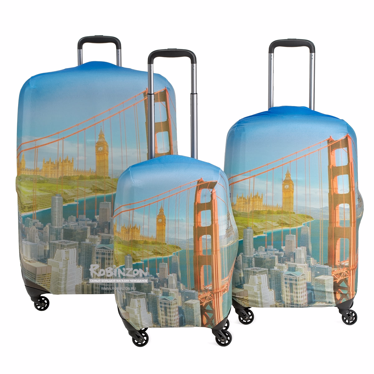 SP240 Citizen-M/L Чехол для чемодана средний Citizen M/L Routemark SP240  - Вид №4