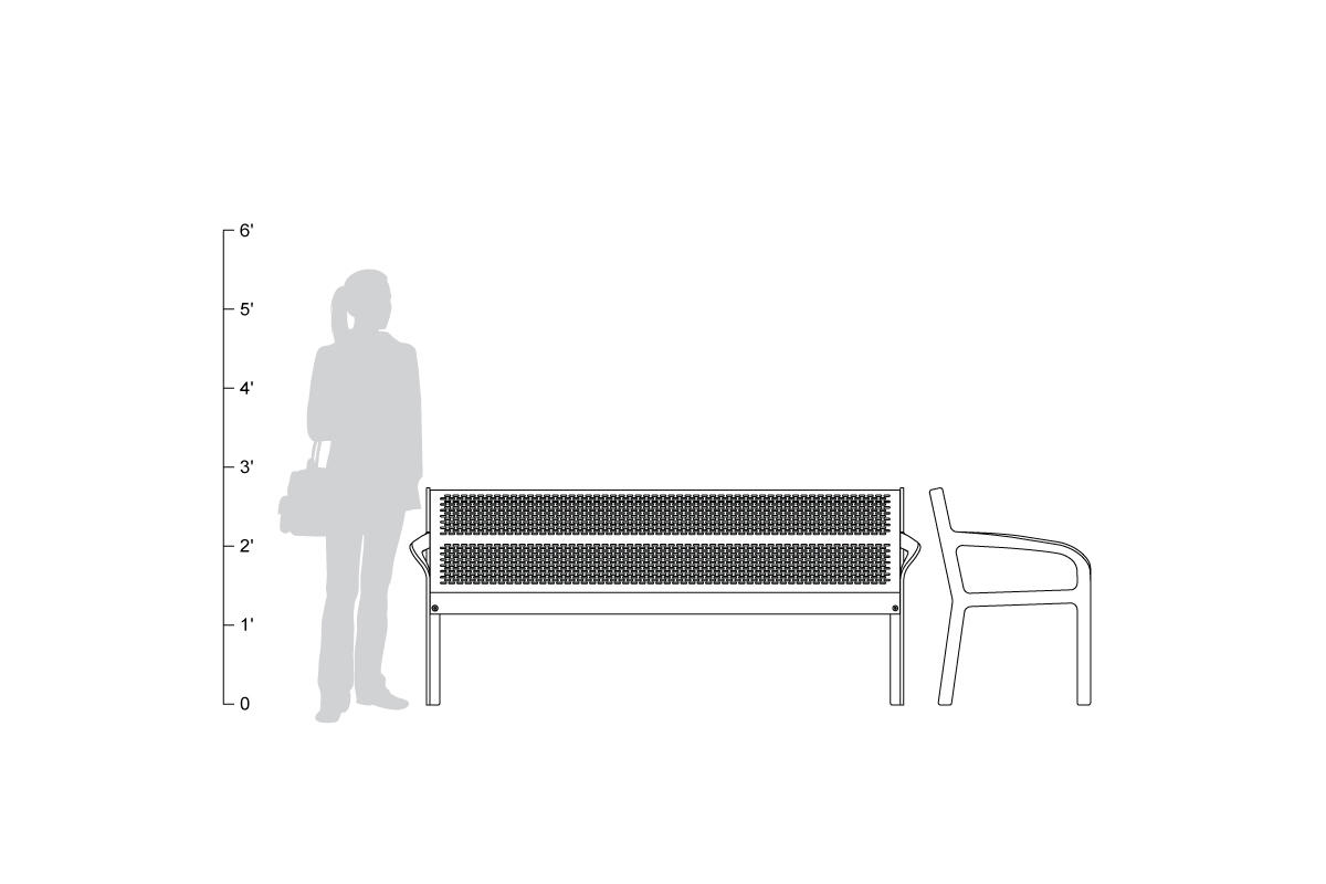 FSRT66 Скамейка коэффициентов  Forms-surfaces  - Вид №11