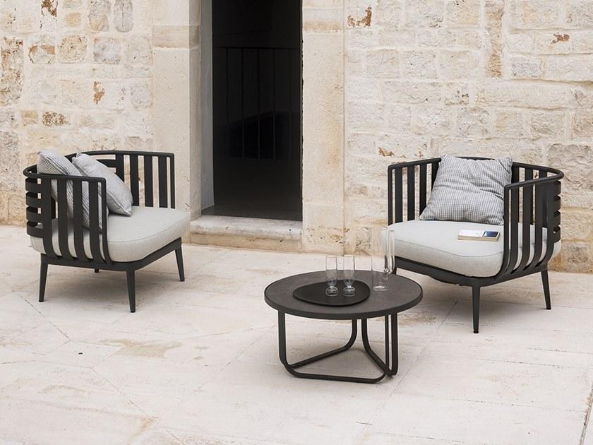 RODA Садовое кресло из алюминия и ткани с подлокотниками Thea sun-id-1462830 - Вид №4