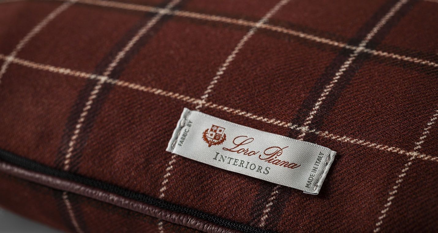 Шерстяная квадратная клетчатая подушка Poltrona Frau коллекция-мебель и аксессуары ARCH-00143763 - Вид №4