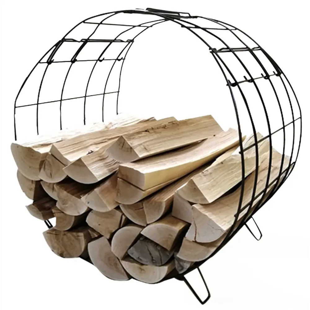 Дровница 40x41.5x26.5 см сталь черный 85642612 STLM-2080541 Santreyd  - Вид №1