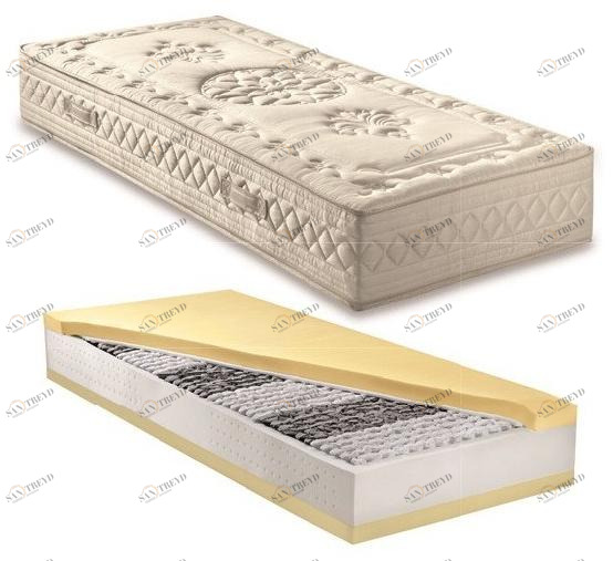 Frauflex Моющийся матрас со съемным чехлом из ткани waterlily ™ Elegance sun-id-1422270