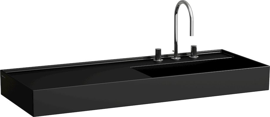 H8133330001121 Раковина, полочка слева, со специальным скрытым сливом LAUFEN PRO - Вид №11