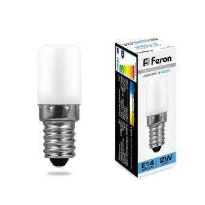 Лампа светодиодная Feron E14 2W 6400K LB-10 25988 FERON  00-3956694 Матовый