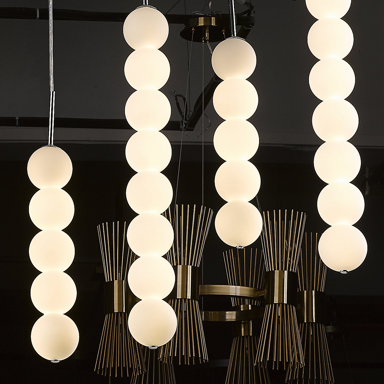 Светильник подвесной 64х12 см белый Delight Collection P98039-M DELIGHT COLLECTION ДИЗАЙНЕРСКИЕ 00-3882370 Белый  - Вид №1