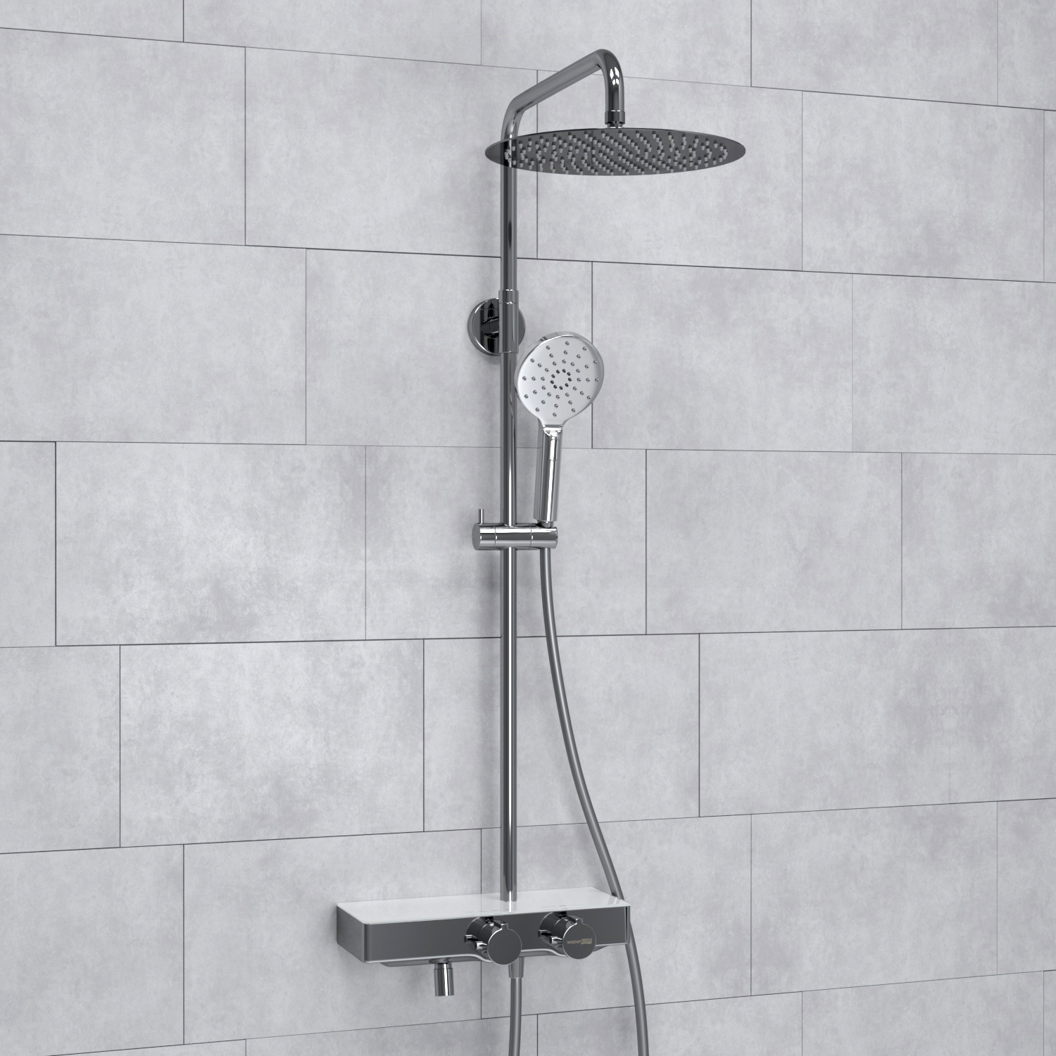 A113.116.127.CH Thermo Душевой комплект с термостатическим смесителем WasserKRAFT 