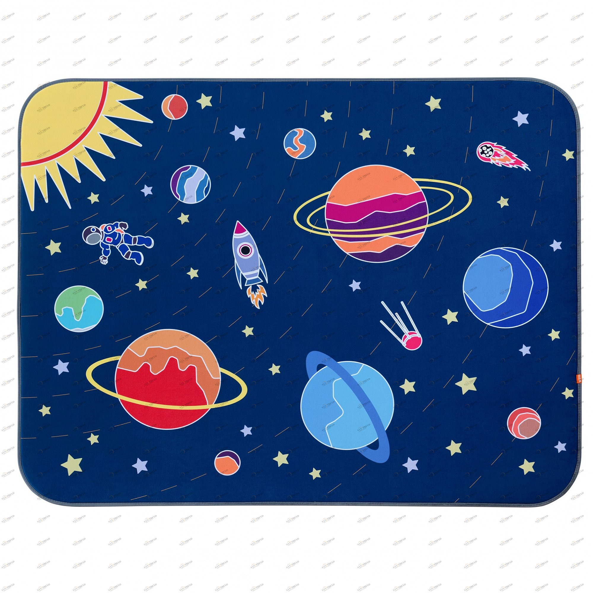 Детский игровой коврик 160х120 см "Открытый космос" БЕЛЬМАРКО  351573 Синий Santreyd 