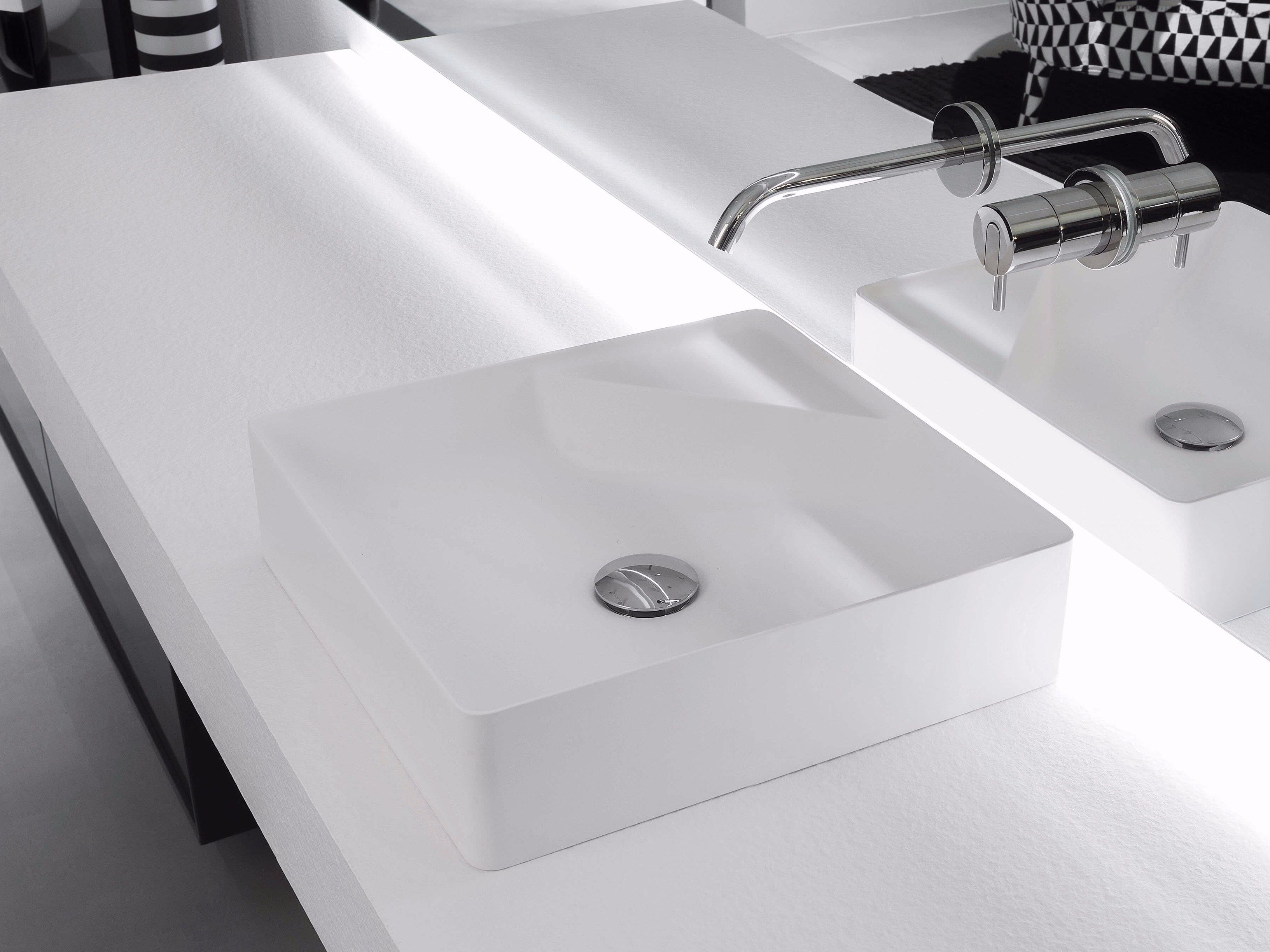 Квадратная столешница из Flumood® Antoniolupi SIMPLO ARCH-00047889