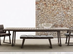 B&B Italia Outdoor Прямоугольный садовый стол из тика Gio