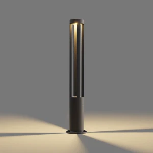 Столб уличный светодиодный Apeyron 80 см теплый белый свет 700 лм цвет черный