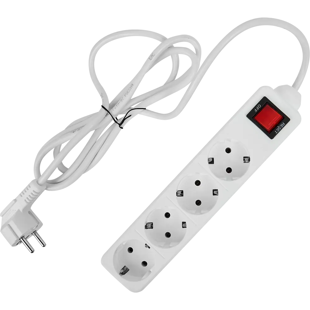 Сетевой фильтр ЗАЩИТА ПРО с 4 розетками и защитой от перегрузок 82741283 STLM-0035247