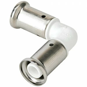 Угольник пресс PVDF HENCO 90" белый 26x26