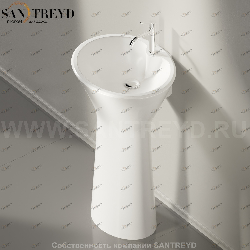 ACER0790RZL Напольная раковина стоящая овальная Agape 