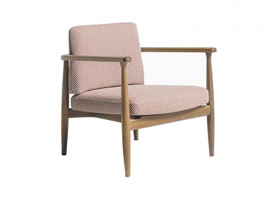 Кресло из ироко и ткани с подлокотниками Casamilano Arne ARCH-00054715