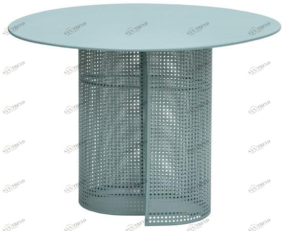 iSimar Круглый садовый стол из оцинкованной стали Arena 9279