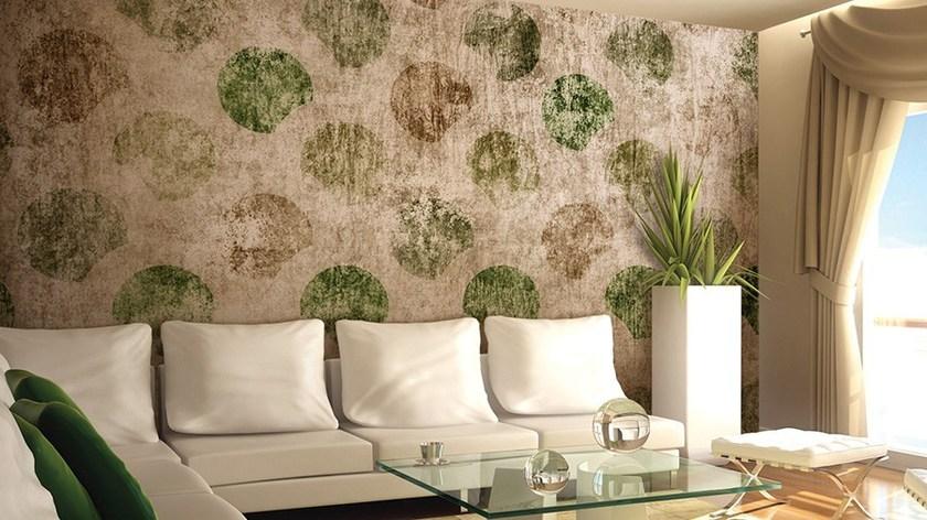 GLAMORA Виниловые обои в горошек Stripes & squares sun-id-1425656 - Вид №3