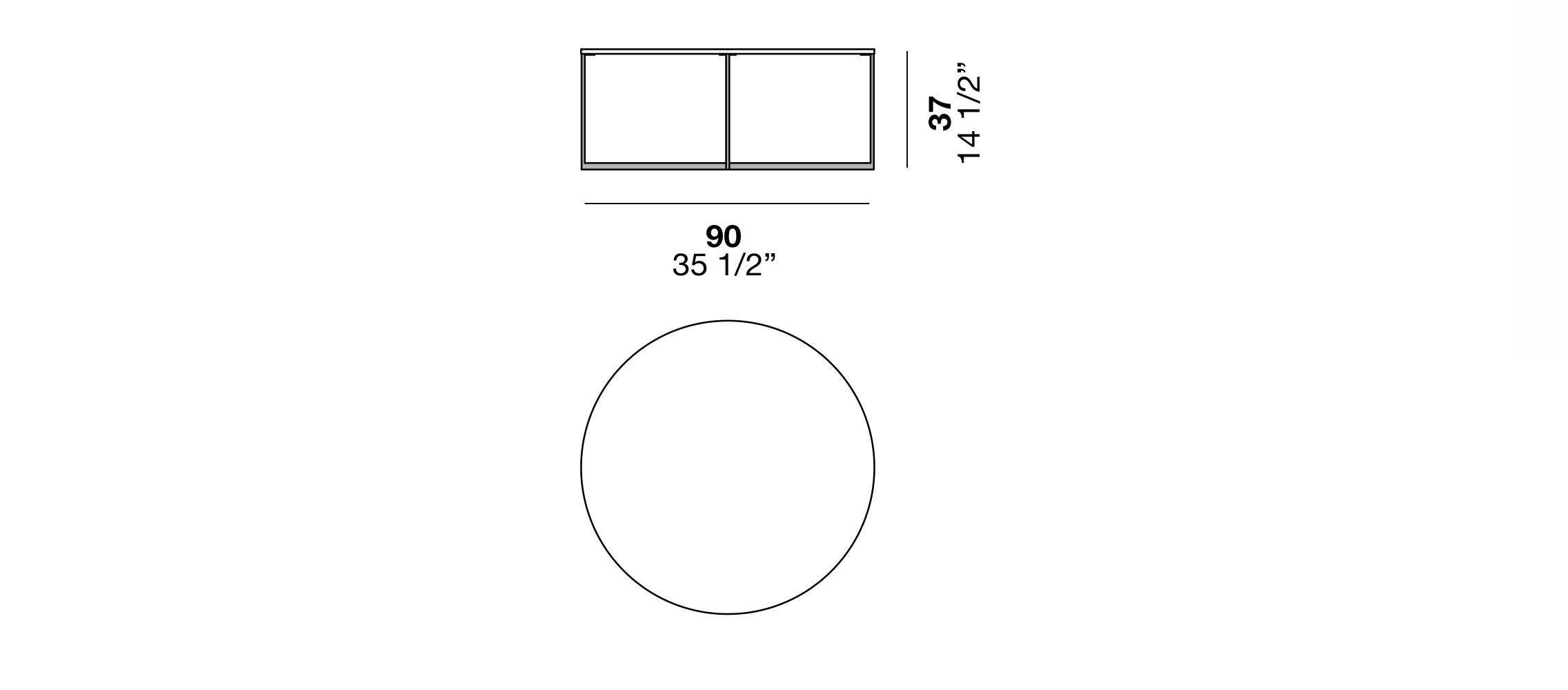 Круглый журнальный столик Alf DaFrè MOCA ARCH-00002188 - Вид №1