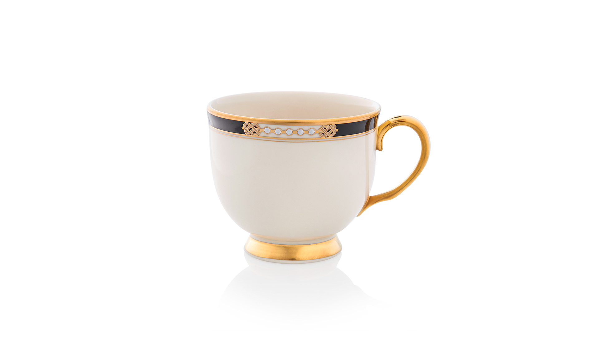 10593981 Lenox Чашка чайная с блюдцем Lenox "Подлинные ценности" 210мл Фарфор костяной  - Вид №1