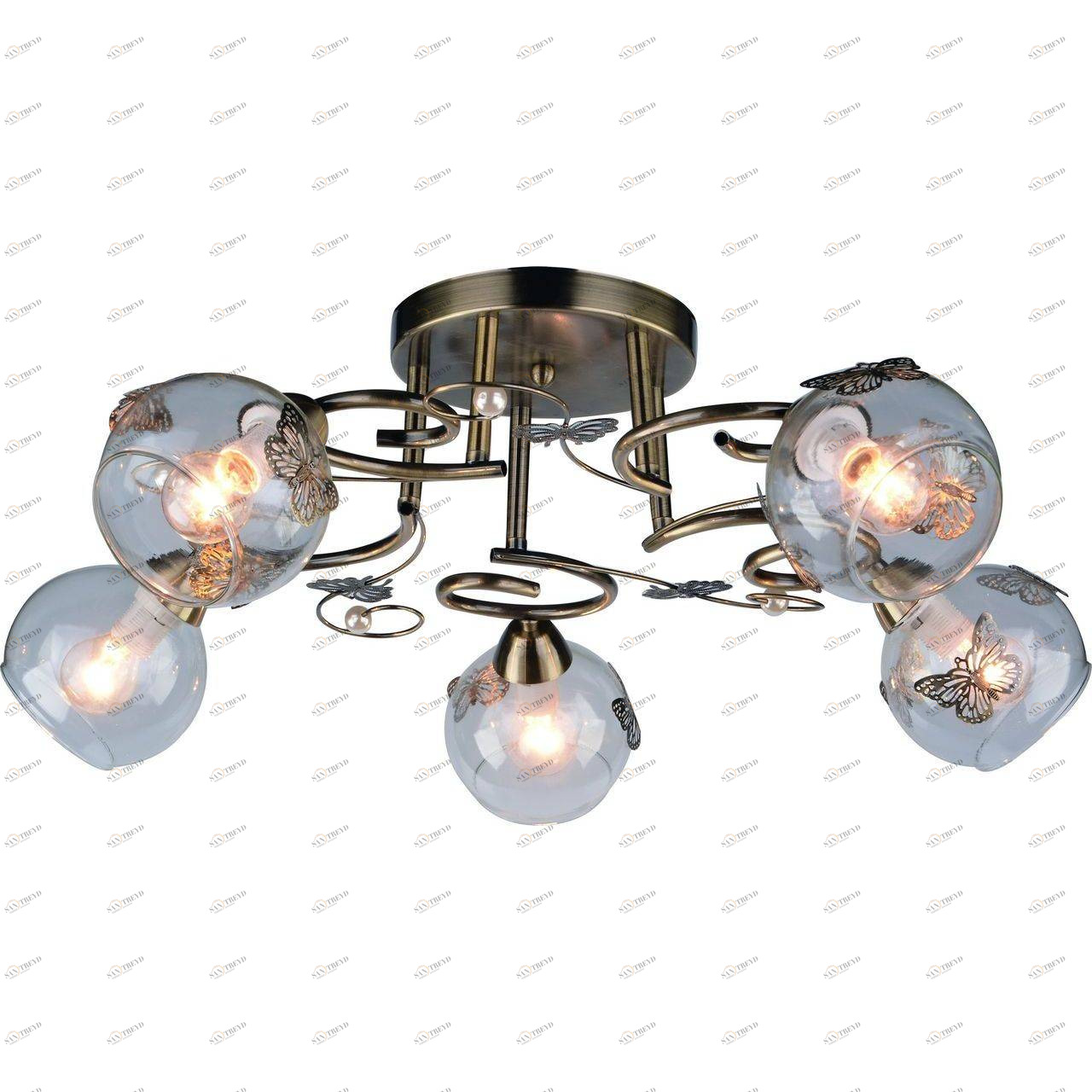 Потолочная люстра Arte Lamp 29 A5004PL-5AB ARTE LAMP ДИЗАЙНЕРСКИЕ 058481 Бронза 