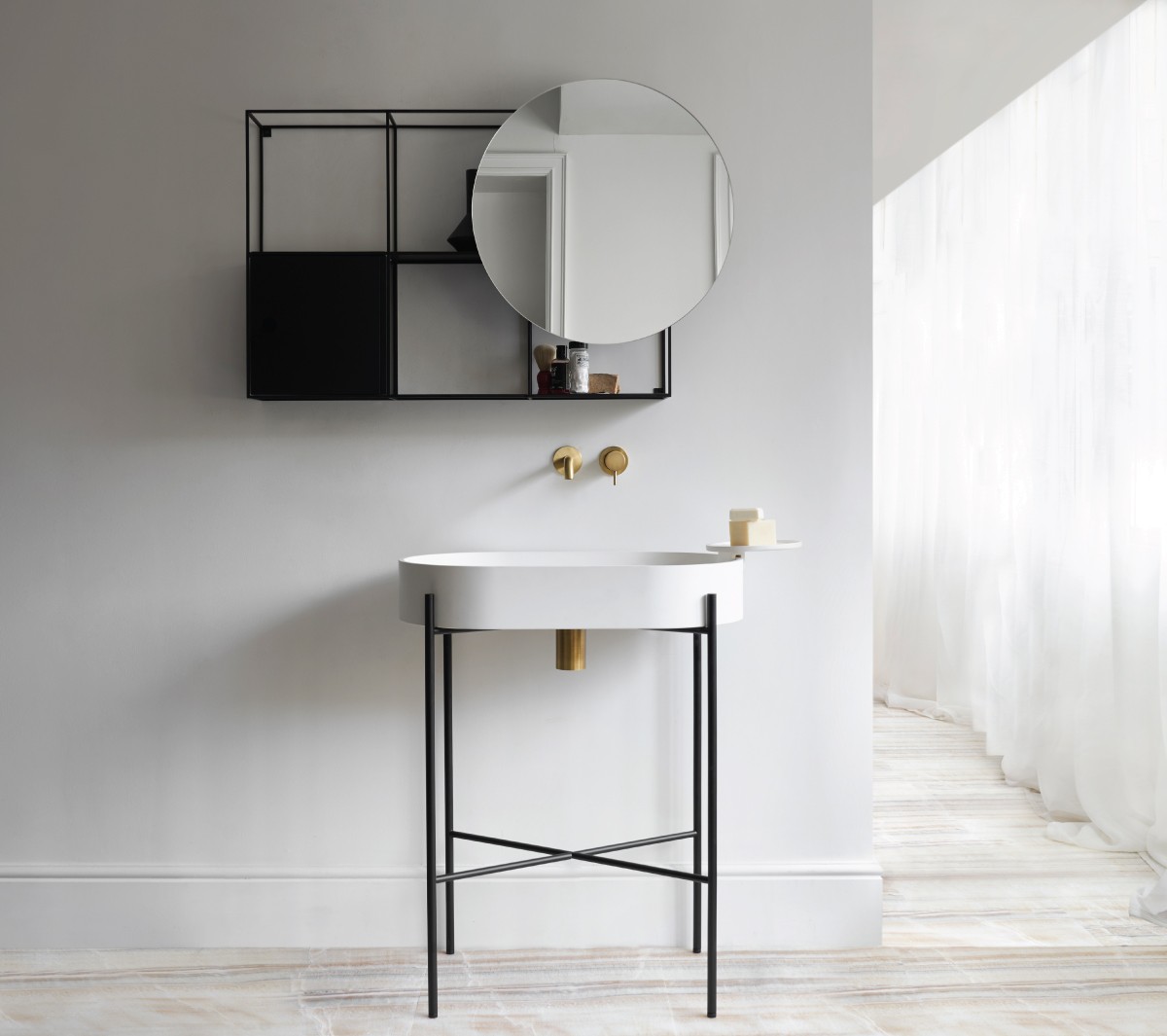 com_EXLAVSTANDBI Напольная раковина стоящая прямоугольная Ex.T Stand - Вид №4