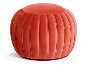 Круглый бархатный пуф