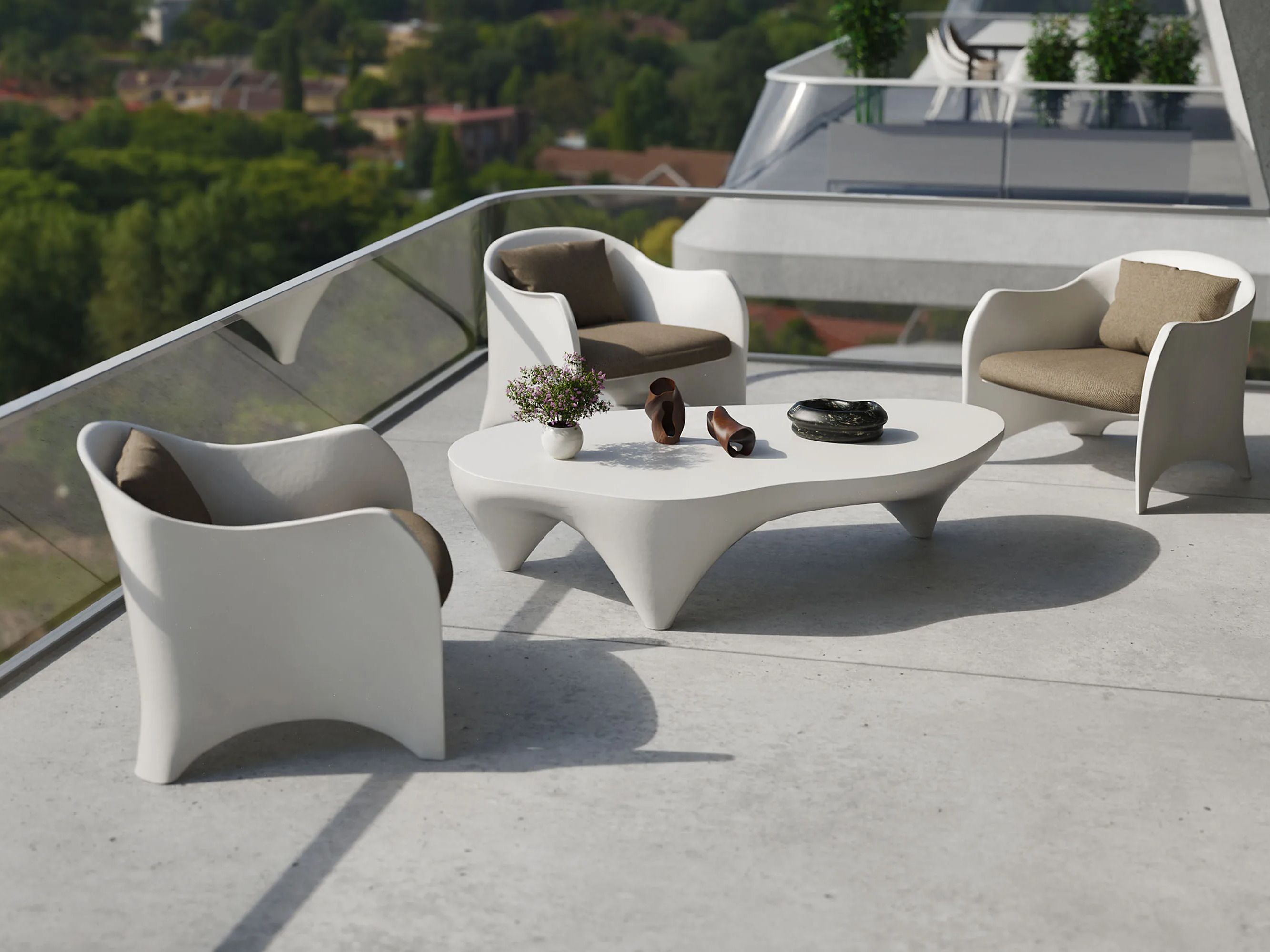 Садовый стол из стекловолокна GANSK Ivory ARCH-00078270 - Вид №4