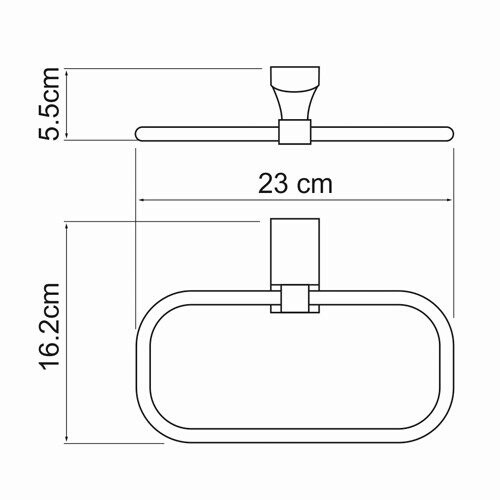 K-5260 Exter Держатель полотенец WasserKRAFT Exter K-5200  - Вид №4