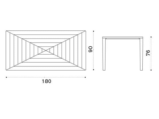 Деревянный прямоугольный садовый стол Ethimo Friends ARCH-00152215 - Вид №12