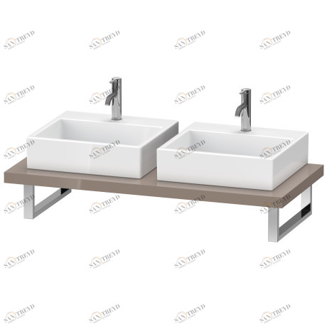 XL103C08686 Консоль для накладных раковин и встраиваемых умывальников, Толщина консоли 45 мм X-Large #XL103C 550 мм Капучино глянцевый лак Duravit