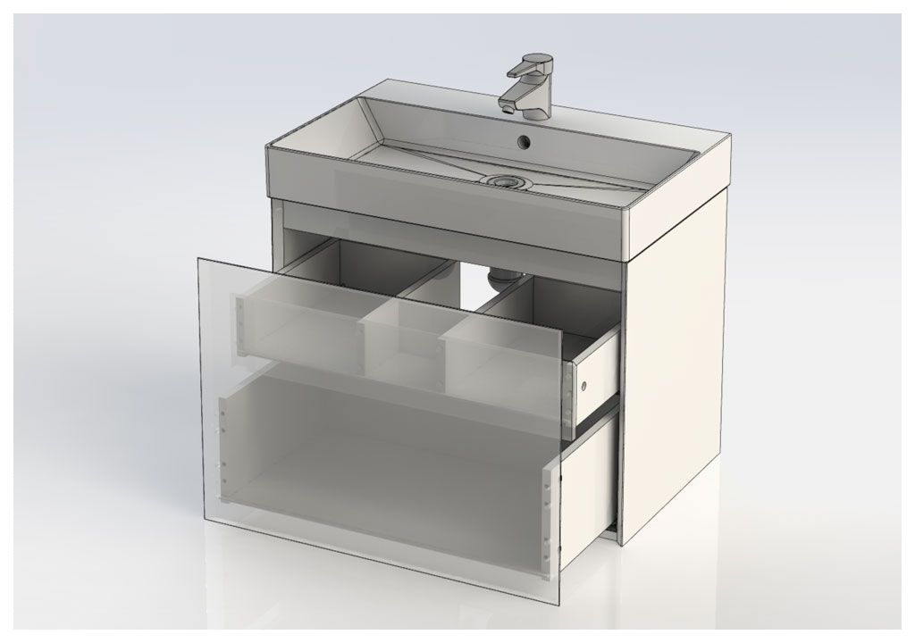 Тумба с раковиной Aquanet Нью-Йорк 70 орех 0020394600198207 - Вид №11