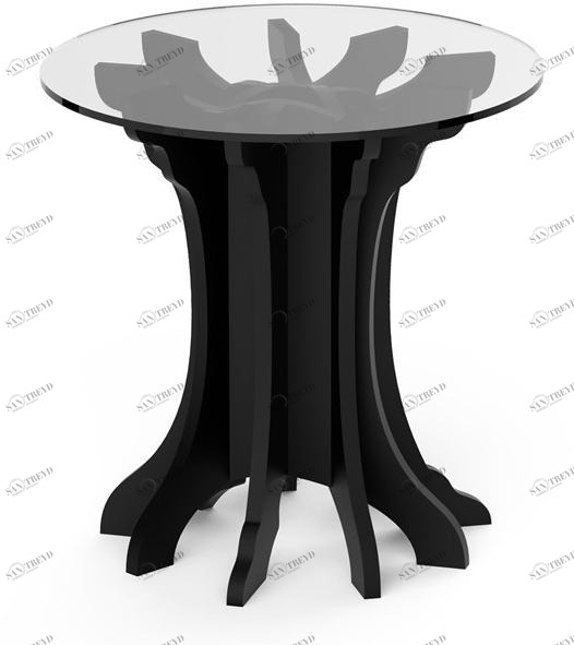 ALBEDO Круглый высокий журнальный столик из березы Tale sun-id-1504770