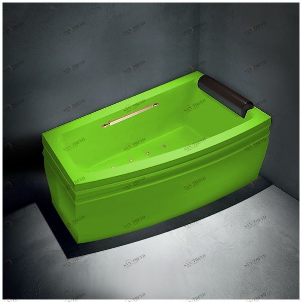 Ванна с аэромассажем салатовая с золотом Gruppo treesse Blanque 1690 DXSTAV166CSZ